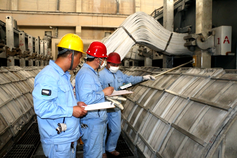 鋁電解工技術比武實操現場